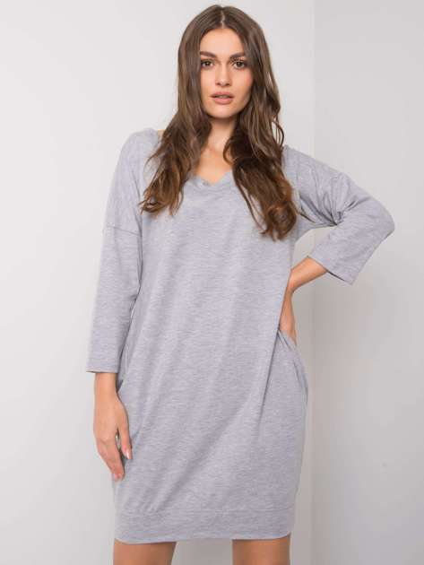 Grey Abijah Cotton Dress
