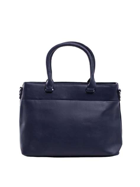 Navy blue city bag with detachable strap